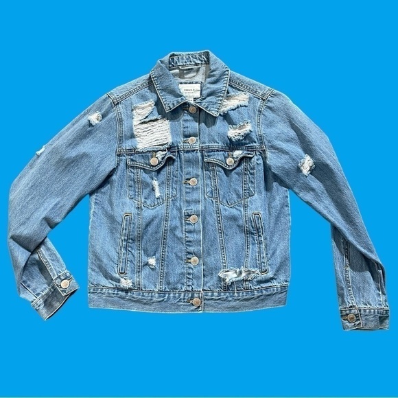 Forever 21 women’s denim jean trucker jacket - Picture 2 of 5